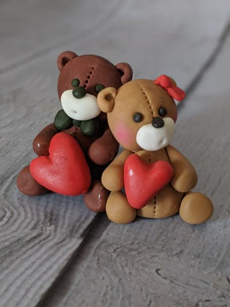 Cute Air Dry Clay Ideas For Boyfriend, Love Clay Art, Clay Crafts Air Dry Ideas Couple, Clay Gift For Boyfriend, Clay For Boyfriend, Valentines Clay Ideas, Clay Crafts For Boyfriend, Clay Gifts For Boyfriend, Polymer Clay Valentines Day