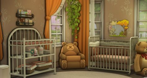 Ts4 Nursery, The Sims 4 Furniture Cc, Sims 4 Furniture, Toddler And Baby Room, Furniture Cc, Sims Medieval, Sims Baby, Sims 4 Bedroom, Sims 4 Mm Cc