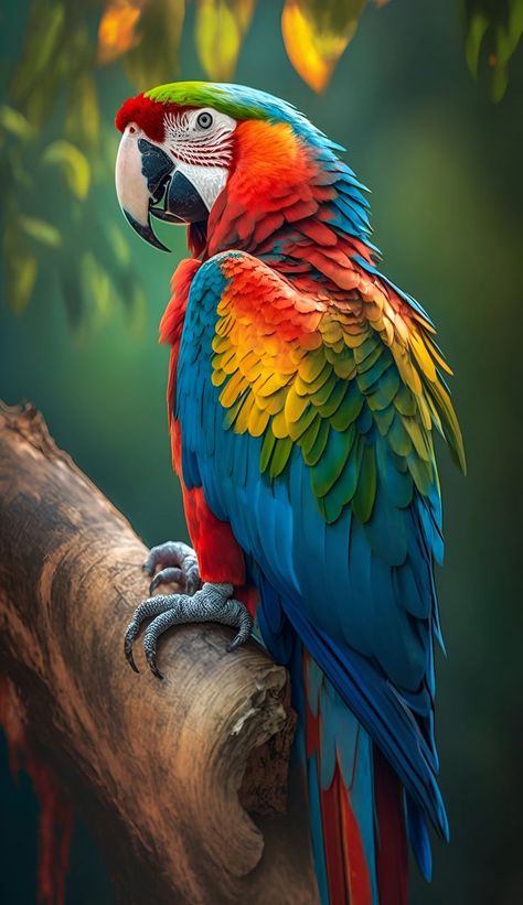 Macaw Parrot Painting, Macaw Drawing, Parrot Pictures, Macaw Art, Macaw Bird, Parrot Wallpaper, Parrot Drawing, Parrot Painting, Colourful Birds