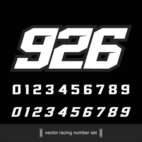 CLEAN AND BOLD RACING NUMBERS SET BUNDELS Number Sets, Bold Fonts, Bold Design, Vector Free, Clip Art, Quick Saves, Design