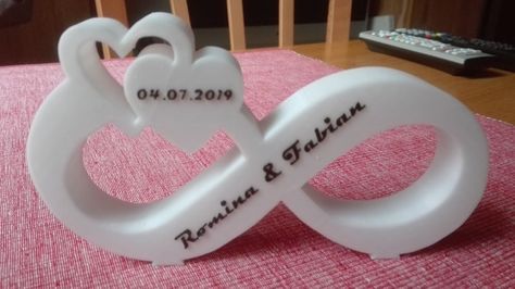 Wedding double heart by MiLi1954 - Thingiverse 3d Print Wedding, 3d Printing Ideas Creative, Diy Summer Crafts, 3d Printer Designs, 3d Printing Diy, Print 3d, Wedding Souvenirs, Saint Valentine, Double Heart