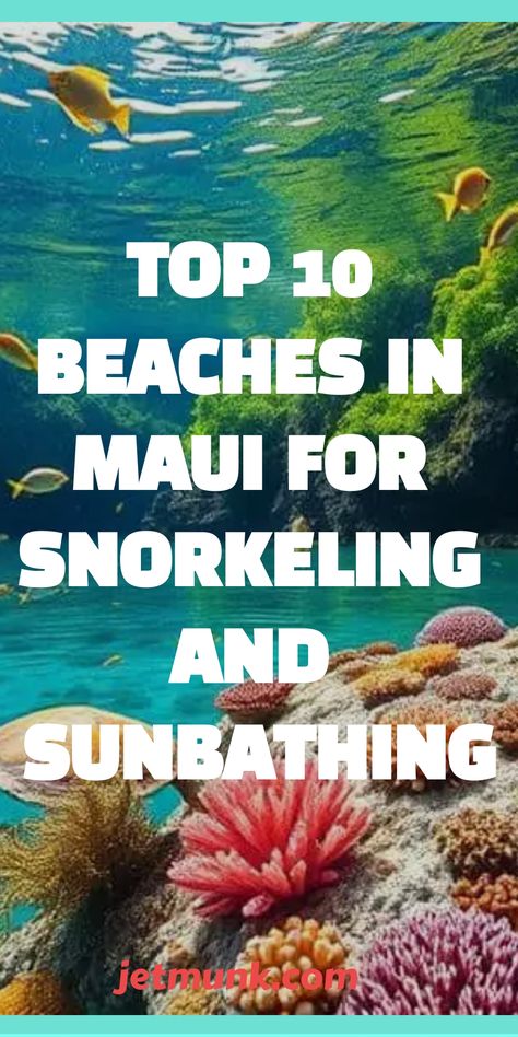 Beaches in Maui for Snorkeling and Sunbathing Best Beaches In Maui, Maui Snorkeling, Maui Itinerary, Maui Hawaii Vacation, Wailea Beach, Kaanapali Beach, Destination Travel, Hawaii Destinations, Trip To Maui