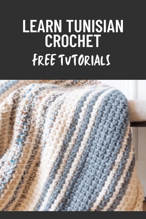 Learn Tunisian crochet with our comprehensive guide! Perfect for beginners and experienced crafters alike, you'll learn Tunisian crochet techniques, tips, and stitches to create beautiful, textured projects. Start your journey today with easy-to-follow tutorials and step-by-step instructions that will help you master and enjoy this unique craft. Tunisian Baby Blanket Pattern Free, Tuscan Crochet Patterns Free, Tunisian Crochet Patterns Free, Free Tunisian Crochet Patterns, Tunisian Patterns, Tunisian Baby Blanket, Tunisian Crochet Free, Tunisian Crochet Blanket, Crochet Washcloth Pattern