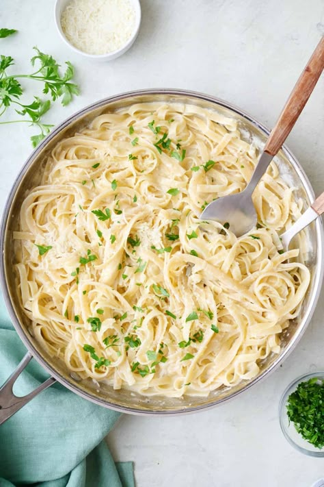 Fettuccine Alfredo Feelgoodfoodie Recipes, Fettucine Alfredo Recipe, Fettucini Alfredo Recipe, Gf Noodles, Easy Alfredo, Alfredo Recipes, Fettucini Alfredo, Maple Salmon, Feel Good Foodie