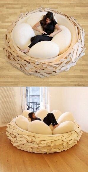 Weird Furniture, Unique Pillows, Cozy Place, Cute Room Decor, Easy Home Decor, Cool Beds, Dream Rooms, Unique Furniture, Open Plan