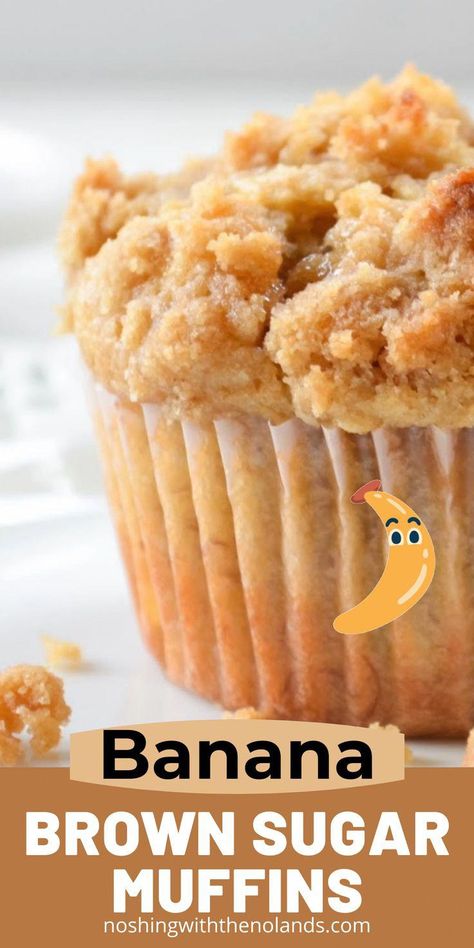 #HealthDietAndNutrition Homemade Banana Muffins, Moist Banana Muffins, Banana Muffins Easy, Crumb Muffins, Banana Crumb Muffins, Banana Dessert Recipes, Banana Muffin Recipe, Muffin Tin Recipes, Homemade Muffins