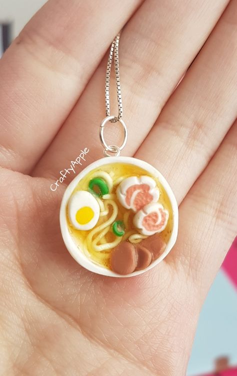 Ramen Clay Art, Clay Ramen Bowl, Ramen Earrings, Clay Keychain, Pinterest Diy Crafts, Resin Clay, Key Caps, Ramen Bowl, Cute Clay