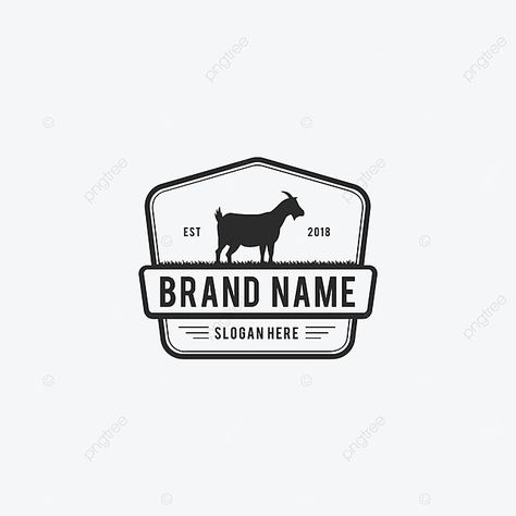 Farm Animals Vector, Pig Logo, Farm Logo Design, Cow Logo, Goat Logo, Animal Background, Agriculture Logo, Badge Template, Logo Samples