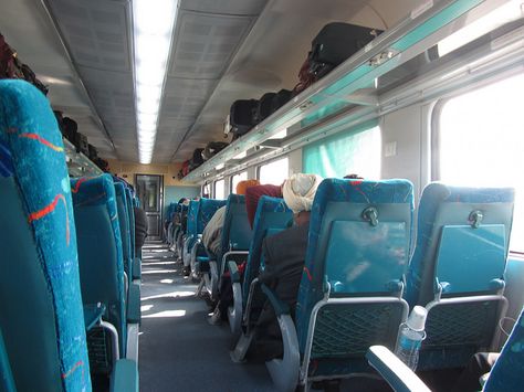 Inside Chandigarh - New Delhi Shatabdi Express Train Inside, Shatabdi Express, India Railway, Vande Mataram, India Architecture, Koh Lanta, Indian Railways, Mussoorie, Outdoors Tattoo