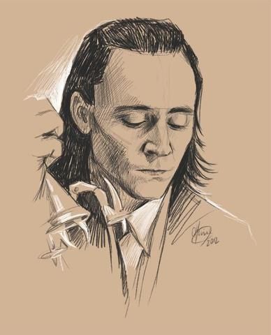 Loki fan art...I'm guessing it's charcoal or pencil with white chalk? Loki Meme, Loki Drawing, Marvel Art Drawings, Avengers Drawings, Loki Art, Loki Fanart, Crimson Peak, Marvel Drawings, Loki Marvel