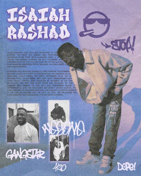 Isaiah Rashad poster by stssyz.art Isaiah Rashad Poster, Isaiah Rashad Wallpaper, Isaiah Rashad, Juicy J, Iconic Movie Posters, Music Poster Design, Dorm Posters, Digital Archives, Music Icon