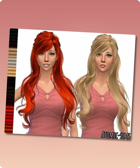 Sims 4 Hairstyle CC: Newsea J045 Musical Retexture By Atomic-Sims Sims Hairstyles, 4 Hairstyles, Sims 4 Cc Download, Swept Bangs, Model Nails, Side Swept Bangs, Side Swept, Best Sims, Long Hair With Bangs