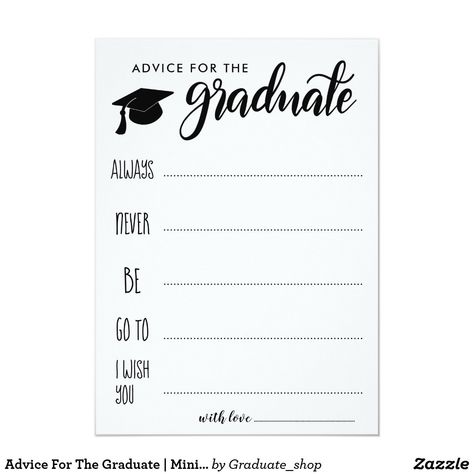 Graduation Party Activities, Advice For The Graduate, Fun Invitation, Graduation Party Games, Graduation Party Gifts, Graduation Dinner, Senior Graduation Party, Invitation Graduation, Graduation Party High