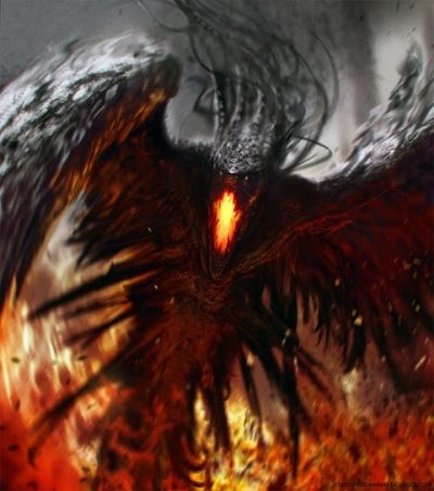 Fire Beast Art, Ganymede Art, Phoenix Monster, Bird Demon, Wallpapers Gifs, Phoenix Artwork, Fire Demon, Monster Artwork, Fantasy Demon