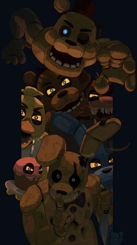 Cool Fnaf Wallpaper, Fnaf 3 Fanart, Fnaf Movie Wallpaper, Fanf Fanart, Fnaf 2 Fanart, Fnaf Movie Fanart, Fnaf Tattoo Ideas, Freddy Movie, Fnaf Wallpaper