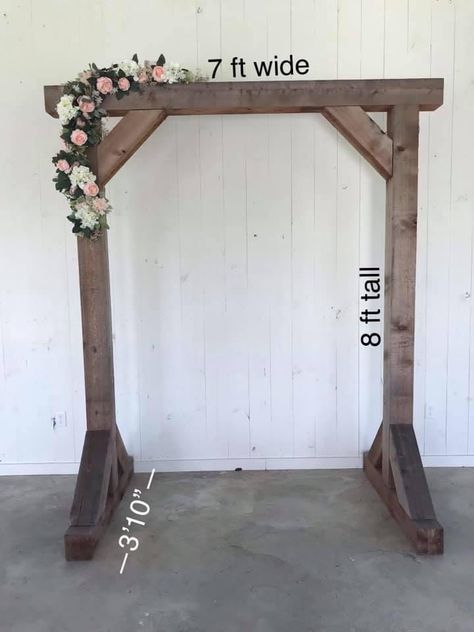 Boho Country Wedding Arch, Diy Wedding Wood Projects, Arbor Decorating Ideas, Wooden Wedding Arch Ideas, Diy Arches For Weddings, Wooden Arch With Flowers, Diy Wooden Wedding Arch, Wooden Arches For Weddings, Wedding Diy Arch