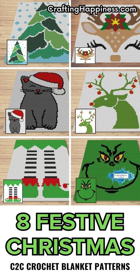 Crochet C2c Pattern, C2c Blanket, Christmas Crochet Blanket, C2c Crochet Pattern Free, C2c Crochet Blanket, Christmas Crochet Patterns Free, Christmas Crochet Pattern, Crochet Christmas Gifts, Graph Crochet