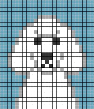 Poodle Pixel Art, Dog Alpha Pattern, Poodle Cross Stitch, Pixel Art Dog, Dog Pixel Art, Dog Themed Birthday Party, Diy Tricot, Tapestry Pattern, Vintage Christmas Stockings