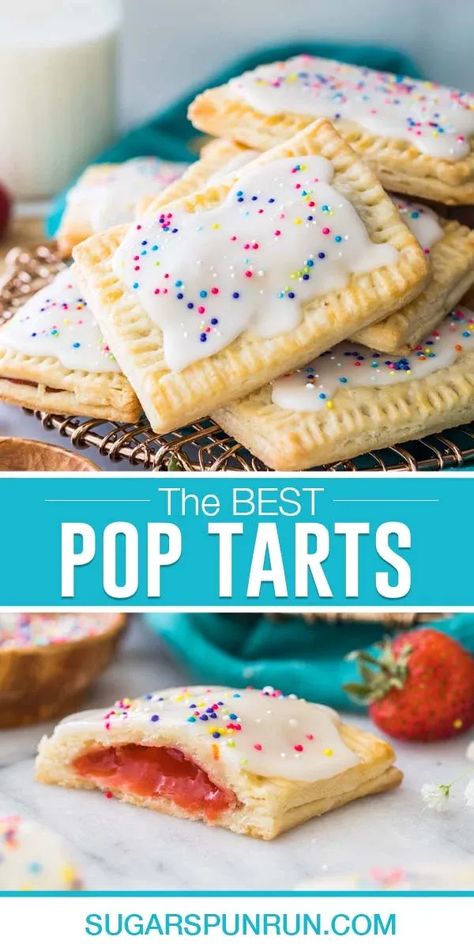 Homemade Pop Tarts Recipe, Pop Tarts Recipe, Strawberry Pop Tarts, Homemade Pop Tarts, Sugar Spun Run, Strawberry Pop, Poptart Recipe, Strawberry Pop Tart, Foil Packs