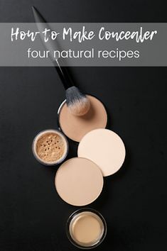 Diy Concealer Recipe, How To Make Concealer, Diy Natural Makeup, Diy Concealer, Diy Makeup Recipe, Natural Concealer, Makeup Recipes, Homemade Makeup, Natural Recipes