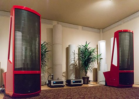 Martin Logan Demonstrates Neolith Speaker System - AVS Forum ... Martin Logan Speakers, Speakers Living Room, Audiophile Systems, Audiophile Listening Room, Arduino Projects Diy, Stereo Equipment, High End Hifi, High End Speakers, Audiophile Speakers