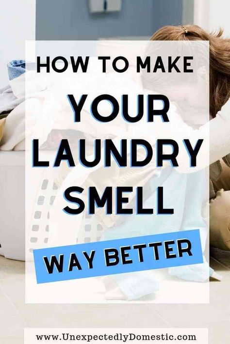 This totally works! How to make your laundry smell really good! All the secret ways to make your clothes smell amazing naturally, and for longer. Get those fresh smelling clothes you've always wanted! Here's your stinky laundry solution. Easy cleaning hacks and laundry tips and tricks that are perfect for beginners, or anyone who wants to know how to get their smelly towels (and washing machines) to smell like fabric softener and essential oils, not mildew. #cleaninghacks #cleaningtips #laundry Laundry Tips And Tricks, Smelly Clothes, Smelly Towels, Laundry Booster, Clean Your Washing Machine, Laundry Solutions, House Smell Good, Laundry Tips, Easy Tricks