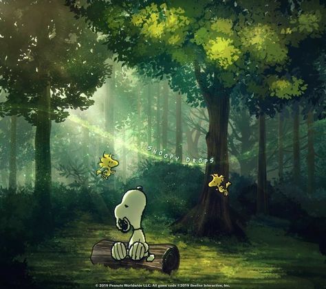 I heart snoopy so much ♥️♥️♥️ Snoopy Landscape Wallpaper, Snoopy Computer Wallpaper, Snoopy Wallpaper Ipad, Gifs Snoopy, Peanut Pictures, Snoopy Comics, Wallpapers Ipad, Earthy Aesthetic, Snoopy Funny