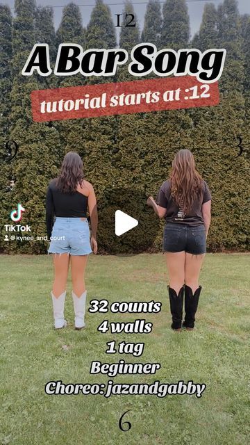 Kynee & Court on Instagram: "✨A Bar Song✨ Line Dance Demo & Tutorial 
32 counts 
4 walls 
Beginner 
Choreo: @jazandgabby 

#linedance #linedancing #linedancersofinstagram easylinedances #countrylinedancing #linedancelessons #easylinedance #linedancetutorial #abarsong #abarsonglinedance" A Bar Song (tipsy) Dance, Line Dance Songs, Country Line Dancing, New Dance Video, Song Dance, Line Dance, Dance Steps, Dance Lessons, Line Dancing