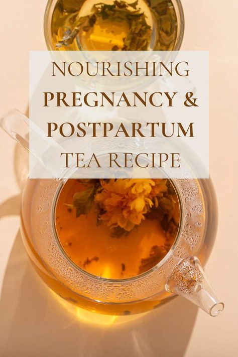 Pregnancy and postpartum recovery are special times, but they come with unique health challenges. A Nourishing Pregnancy and Postpartum Herbal Tea Recipe can provide essential nutrients to help you feel balanced and strong. #herbalhealing #herbalpregnancy #herbaltea #tearecipe Pregnancy Safe Tea, Nettle Tea Benefits, Postpartum Tea, Pregnancy Tea, Best Herbal Tea, Healing Tea, Herbal Teas Recipes, Healing Recipes, Health Challenges