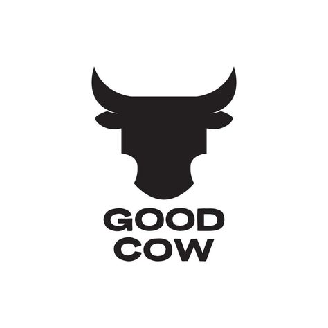 head black flat cow cattle livestock logo design vector graphic symbol icon illustration creative idea Cow Logo Design Ideas, Cow Icon, Cow Logo, Cow Vector, Flat Logo, Beef Cattle, Illustration Creative, Cattle Ranching, Cow Head