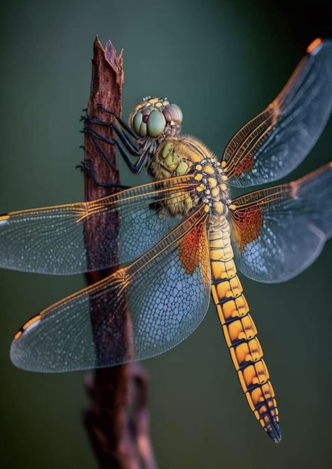 Dragonfly portrait.  Photo credit:  Penny Feller. Wings Artwork, Dragonfly Artwork, Dragonfly Images, Dragonfly Photos, Insect Photos, Dragonfly Painting, Cool Insects, Beautiful Butterfly Photography, Insect Photography