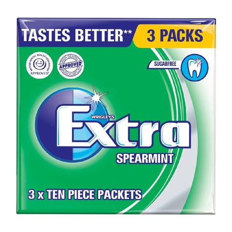 Extra Spearmint Gum, Extra Chewing Gum, Xylitol Gum, Spearmint Gum, Extra Gum, Food Cupboard, Kids Party Bags Fillers, Jelly Belly Beans, Wedding Party Bags