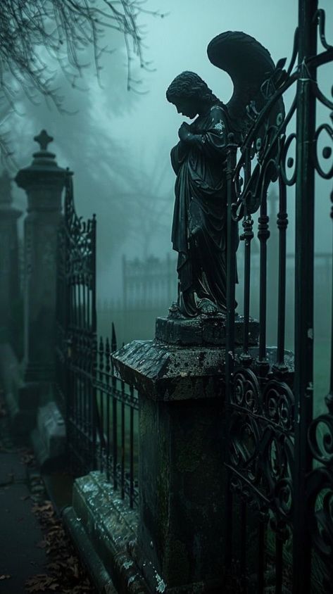 New Orleans Cemeteries Photography, Elegant Goth Aesthetic, Haunted Places Aesthetic, Gothic Halloween Aesthetic, Victorian Graveyard, Goth Books, Dark Gothic Aesthetic, Gothic Gardens, Gothic Imagery