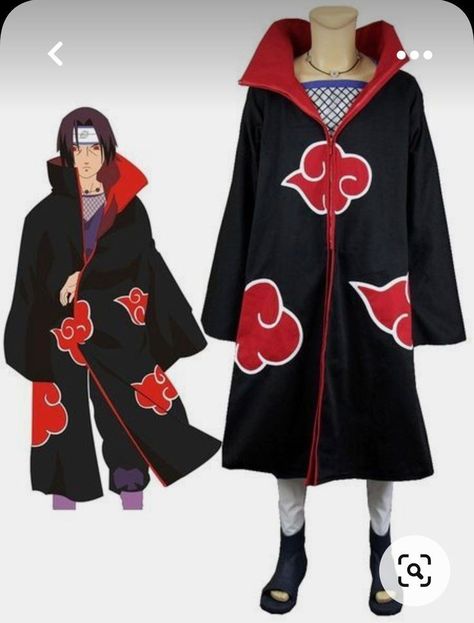 Akatsuki Costume, Sasuke Uchiha Cosplay, Akatsuki Cloak, Akatsuki Cosplay, Itachi Cosplay, Naruto Cosplay Costumes, Naruto Costumes, Naruto Clothing, Itachi Akatsuki