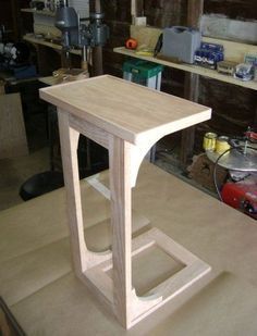 CPAP Stand (OR NITE STAND,END TABLE,TINY HOUSE TABLE FOR TWO (A BIGGER VERSION),LAPTOP or T.V. DINNER TRAY...DB.): Tiny House Table, Diy Tables, Upcycle Design, Tv Tray, Woodwork Projects, Woodworking Box, Aluminum Cans, Laptop Table, Into The Woods