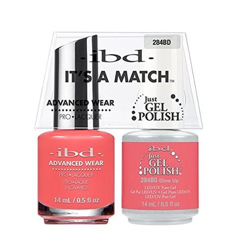 Amazon.com : ibd - It's a Match - Duo Pack - Glow Up - 14 ml/0.5 oz : Beauty Gel Lacquer, Beauty Nail, Gel Color, Uv Gel, Uv Led, Gel Nail Polish, Manicure And Pedicure, Makeup Nails, Ebay Fashion