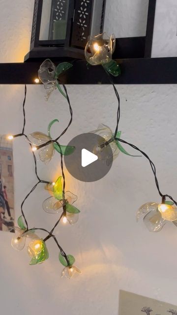 Derya🥐🥐 on Instagram: "DIY flower fairy lights🤍🌷" Diy Flower Fairy, Flower Fairy Lights, Instagram Diy, October 25, Flower Fairy, Diy Flowers, Fairy Lights, Lighting, Knitting