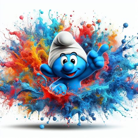 The Smurfs 2, Rainbow Animals, 1980 Cartoons, Papa Smurf, Sublimation Ideas Projects Inspiration, The Smurfs, Lion Images, Cartoon Wallpaper Hd, Cartoon World