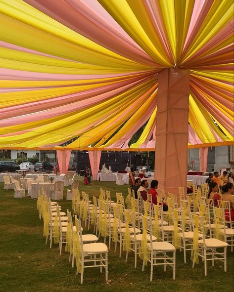 #bagwandecor #gazebo #indianweddinginspiration Haldi Gazebo Decor, Gazebo Mandap, Vidhi Mandap, Gazebo Wedding Decorations, Gazebo Decor, Gazebo Decorations, Haldi Decor, Mehendi Decor, Wedding Decor Photos