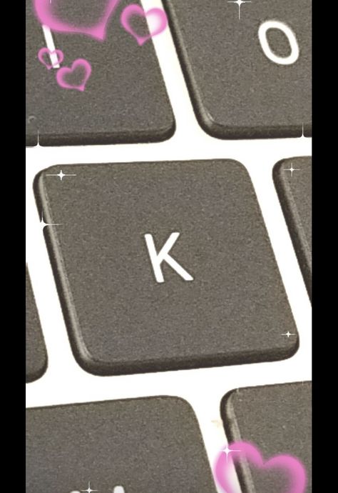 Letter T Keyboard Aesthetic, J Keyboard Letter Aesthetic, Letter K Keyboard Aesthetic, Keyboard Letter Aesthetic Love, K In Keyboard, K Letter Images, Feel Better Quotes, Aesthetic Letters, Drawing Tutorial Face