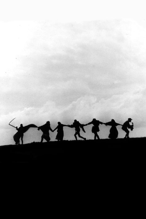 Dancing Plague, Bergman Film, Seventh Seal, The Seventh Seal, Ingmar Bergman, Movie Shots, Press Play, Film Art, Film Poster