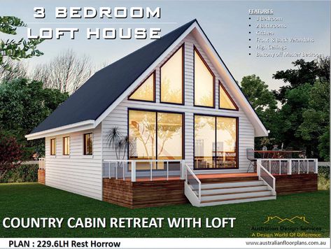 2 Bedroom With Loft Cabin, Small Mountain Cabin Floor Plans, 3 Bedroom Cabin Plans, Cottage Plans With Loft, Small Three Bedroom House Plans, Cabins With Loft, Cabin With Loft Floor Plans, Floor Plans Cabin, Cabin Floorplan