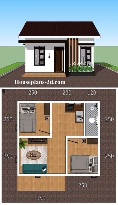 Small House Blueprints, Building A Small House, Little House Plans, Small House Layout, Affordable House Plans, House Floor Design, Building House Plans Designs, Building Plans House, Simple House Plans