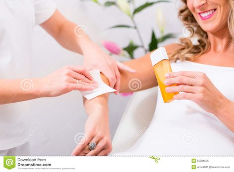 Woman at waxing hair removal in beauty parlor. Woman receiving waxing for hair r #Sponsored , #AD, #Ad, #waxing, #parlor, #receiving, #hair Waxing Images, Waxing Studio, Body Massage Spa, Wax Photos, Waxing Services, Hair Thickness, Stock Photos Woman, Body Waxing, Wax Hair Removal