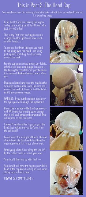 Bjd Wig Making, Doll Hair Diy, Bjd Tutorial, Diy Doll Wig, Doll Repaint Tutorial, Bjd Wig, Doll Making Tutorials, Diy Wig, Dolls Bjd