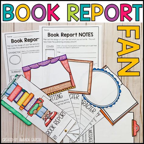 Looking for a new book report template? Kindergarten Book Report, Book Report Template, Book Report Projects, Elementary Worksheets, Notes Plan, Writing Planning, Kindergarten Books, Elementary Activities, Learn Crafts