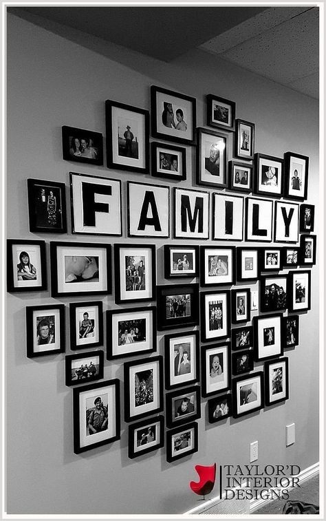 Family Gallery Wall, Family Photo Wall, Wall Interior, Photo Wall Gallery, Family Wall Decor, Photo Wall Decor, Apartment Decor Inspiration, Family Wall, Decor Home Living Room