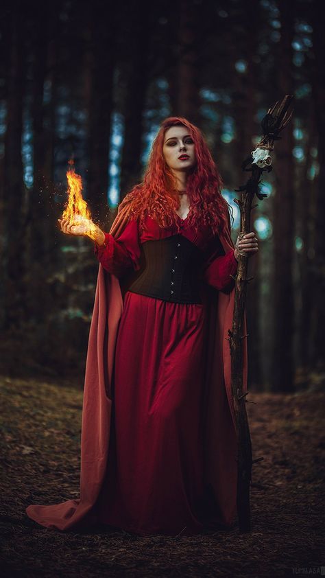 Fire Element Photoshoot, Solstice Dinner Party, Winter Solstice Dinner, Dragon Priestess, Red Riding Hood Photoshoot, Gothic Poses, Hood Photoshoot, Solstice Dinner, Witch Portrait