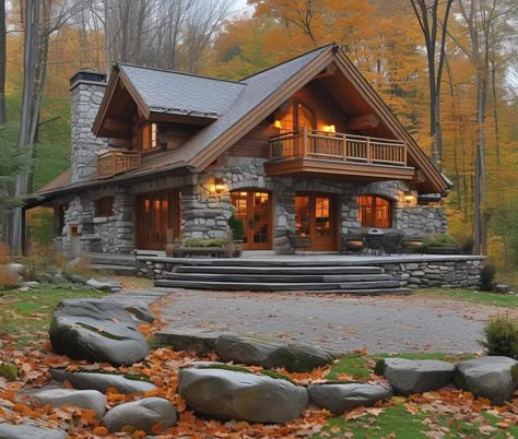 Dream House In The Woods, Log Cabin House Plans, Log Homes Exterior, Log Home Designs, Log Cabin Rustic, Classic House Design, Cabin House Plans, Cottage Plan, Beautiful House Plans