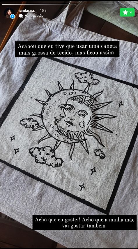 Ecobag sol e lua Space Drawings, Eco Bag, Cool Art Drawings, Baby Fashion, Cool Art, Acrylic Painting, How To Make Money, Art Drawings, Paintings